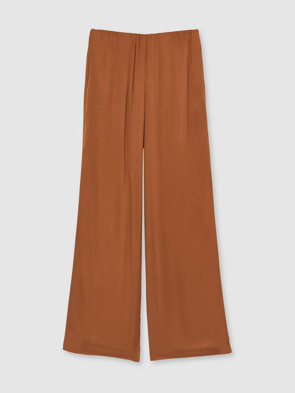 Good American Satin Wide-Leg Trousers Copper | Womens