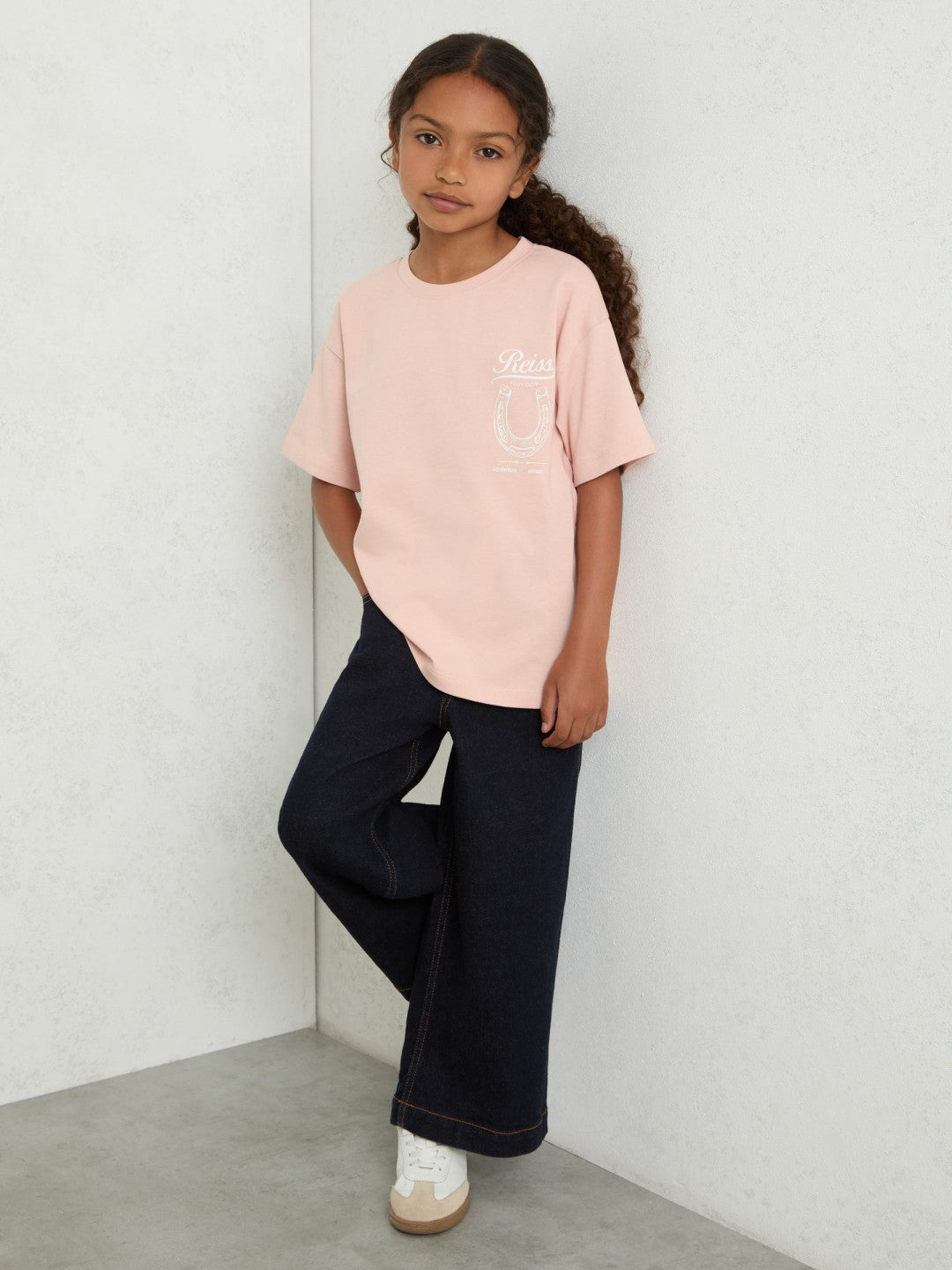 Cotton Pony Club Print T-Shirt Pink | Children