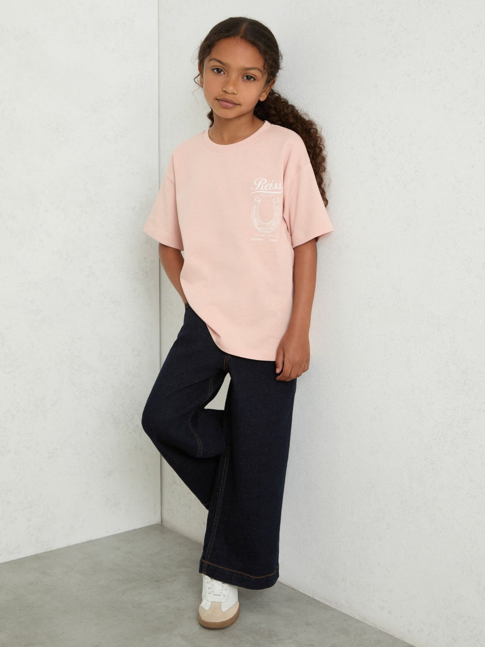 Cotton Pony Club Print T-Shirt Pink | Children
