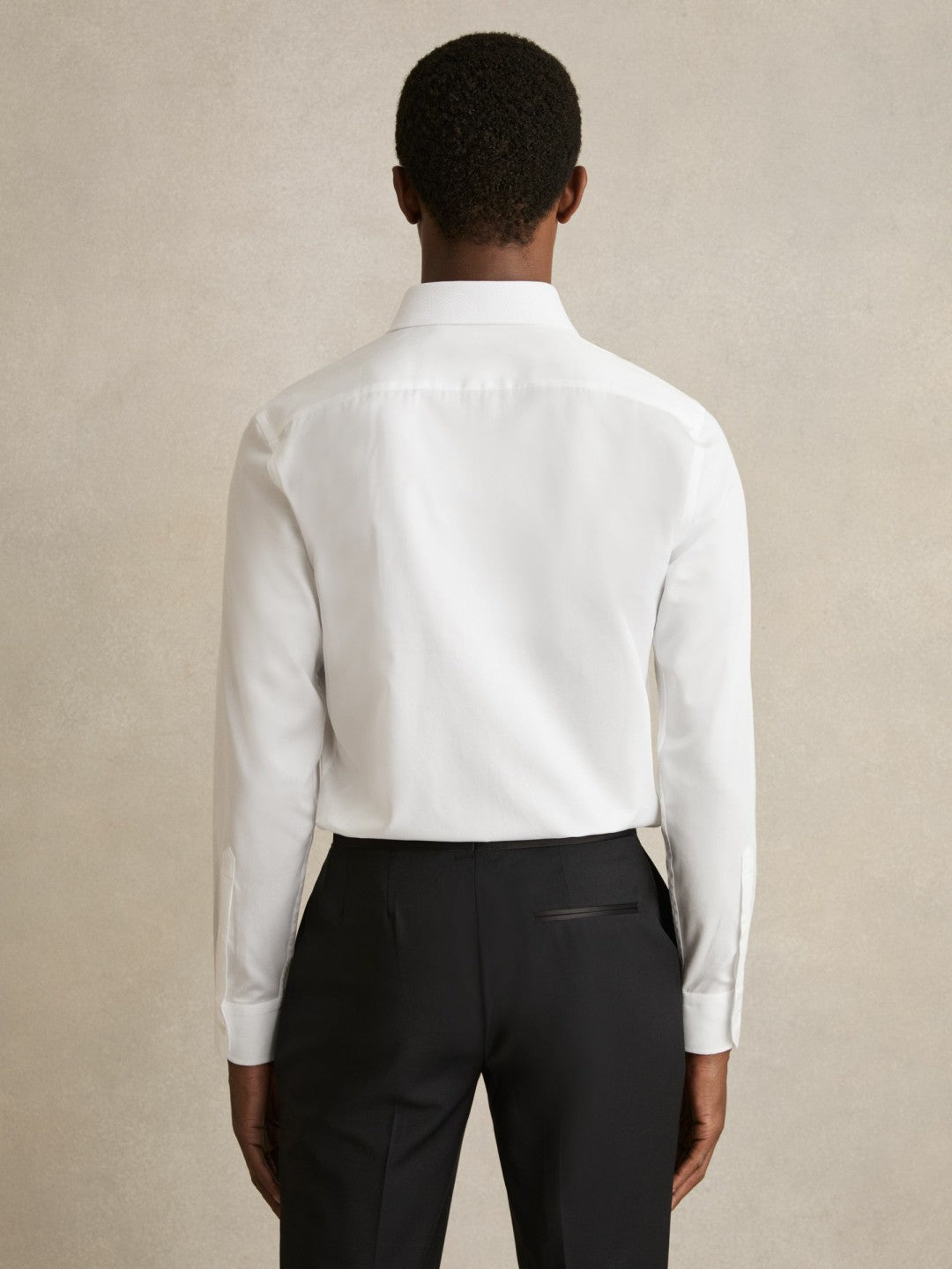 Regular Fit Cotton Double-Cuff Dinner Shirt Regular-Fit White | Mens