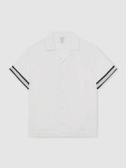 | Ché Stripe-Cuff Shirt White | Mens