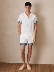 | Ché Stripe-Cuff Shirt White | Mens