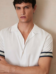 | Ché Stripe-Cuff Shirt White | Mens