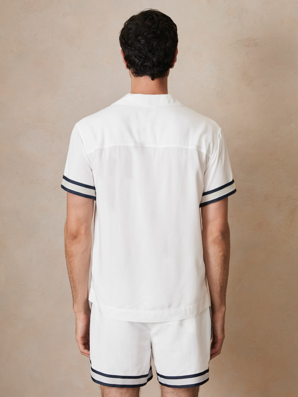 | Ché Stripe-Cuff Shirt White | Mens