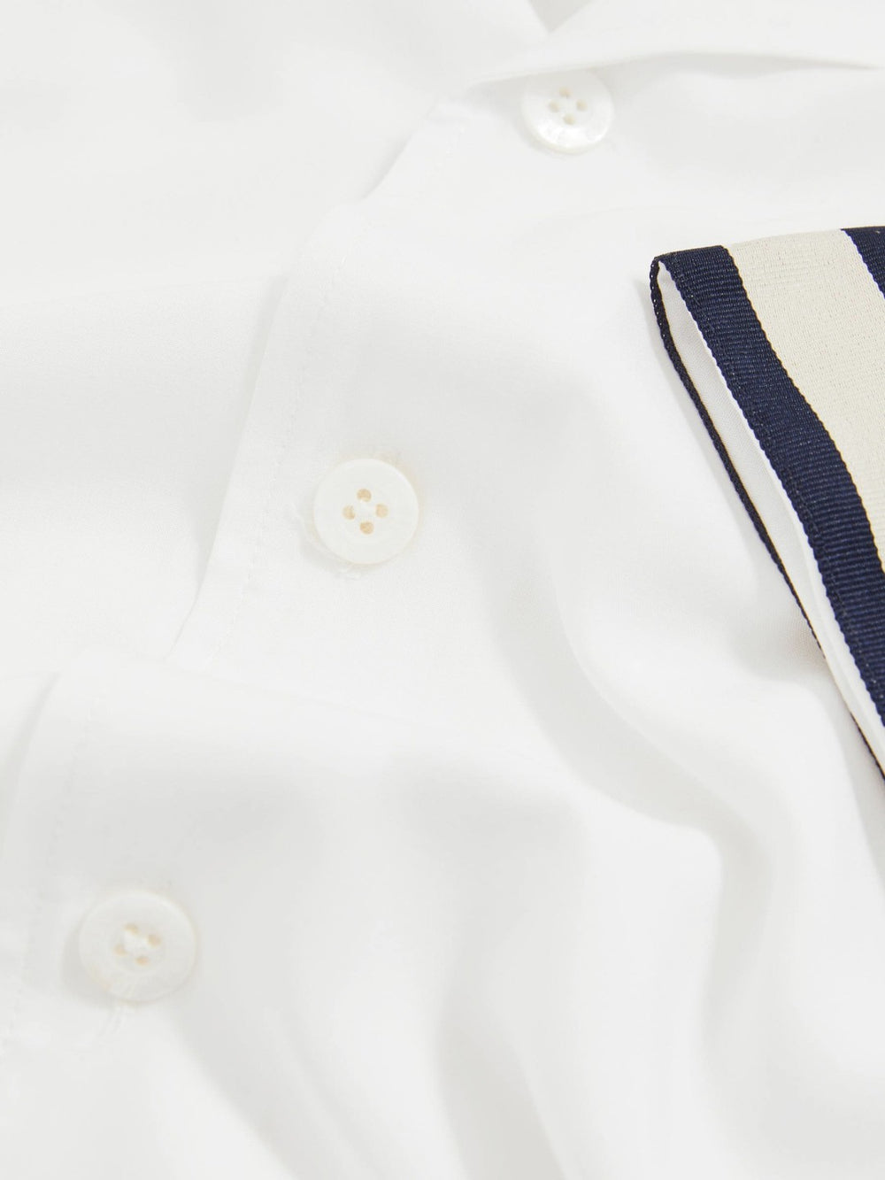 | Ché Stripe-Cuff Shirt White | Mens