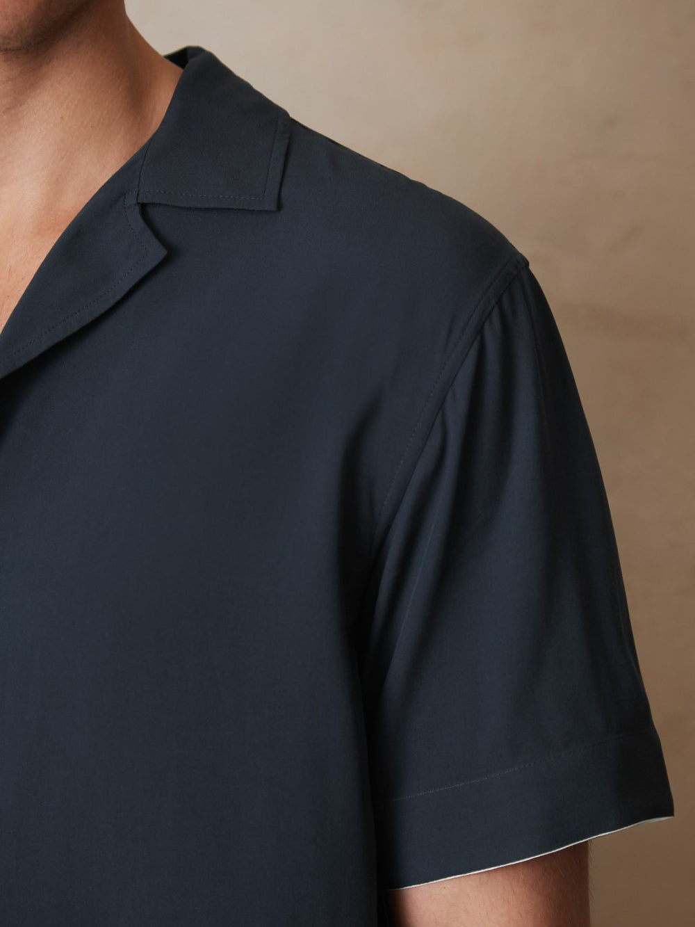 | Ché Stripe-Cuff Shirt Navy | Mens