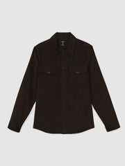 Cotton Corduroy Twin-Pocket Overshirt Brown | Mens