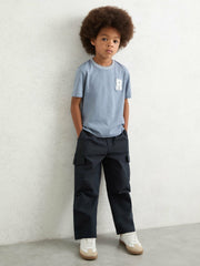 13-14 yrs Technical Straight Leg Cargo Trousers Navy | Children