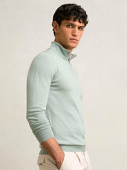 Merino Wool Half-Zip Jumper  | Mens