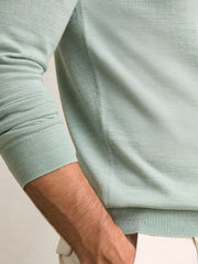 Merino Wool Half-Zip Jumper  | Mens