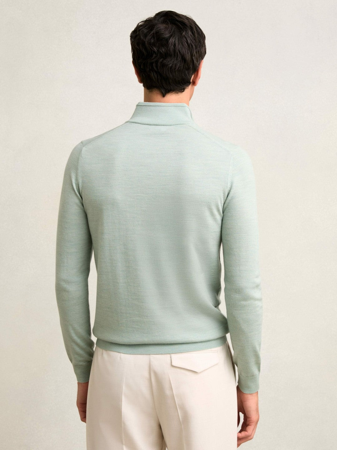 Merino Wool Half-Zip Jumper  | Mens