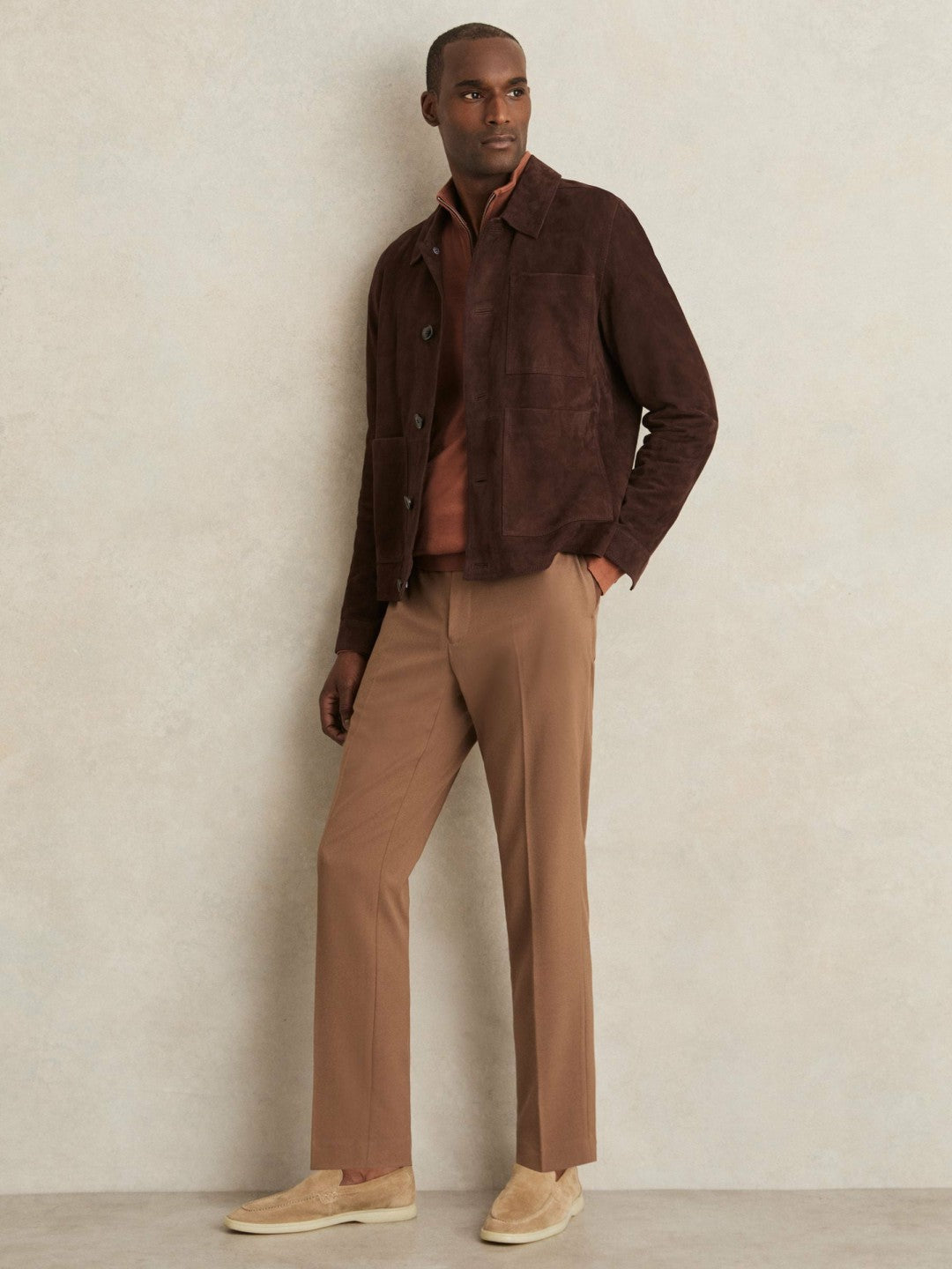 Merino Wool Half-Zip Jumper  | Mens