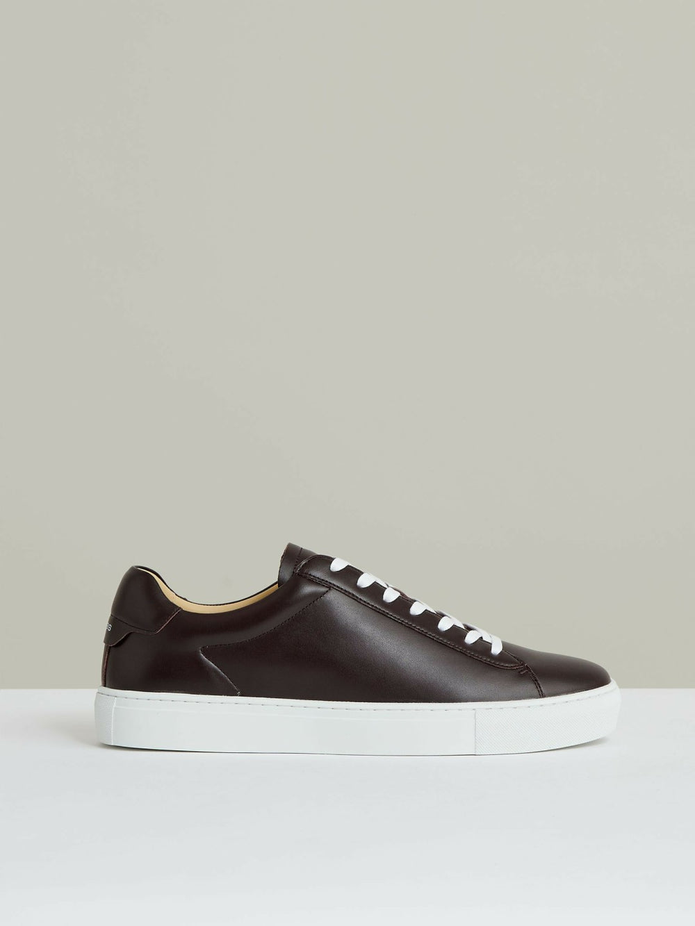 Leather Low-Top Trainers Plum Purple | Mens