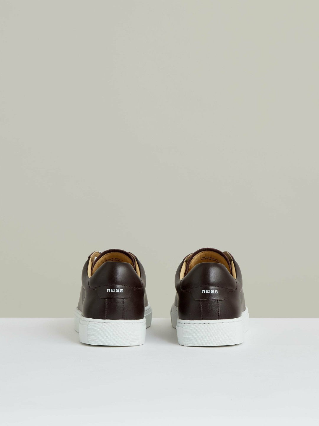 Leather Low-Top Trainers Plum Purple | Mens