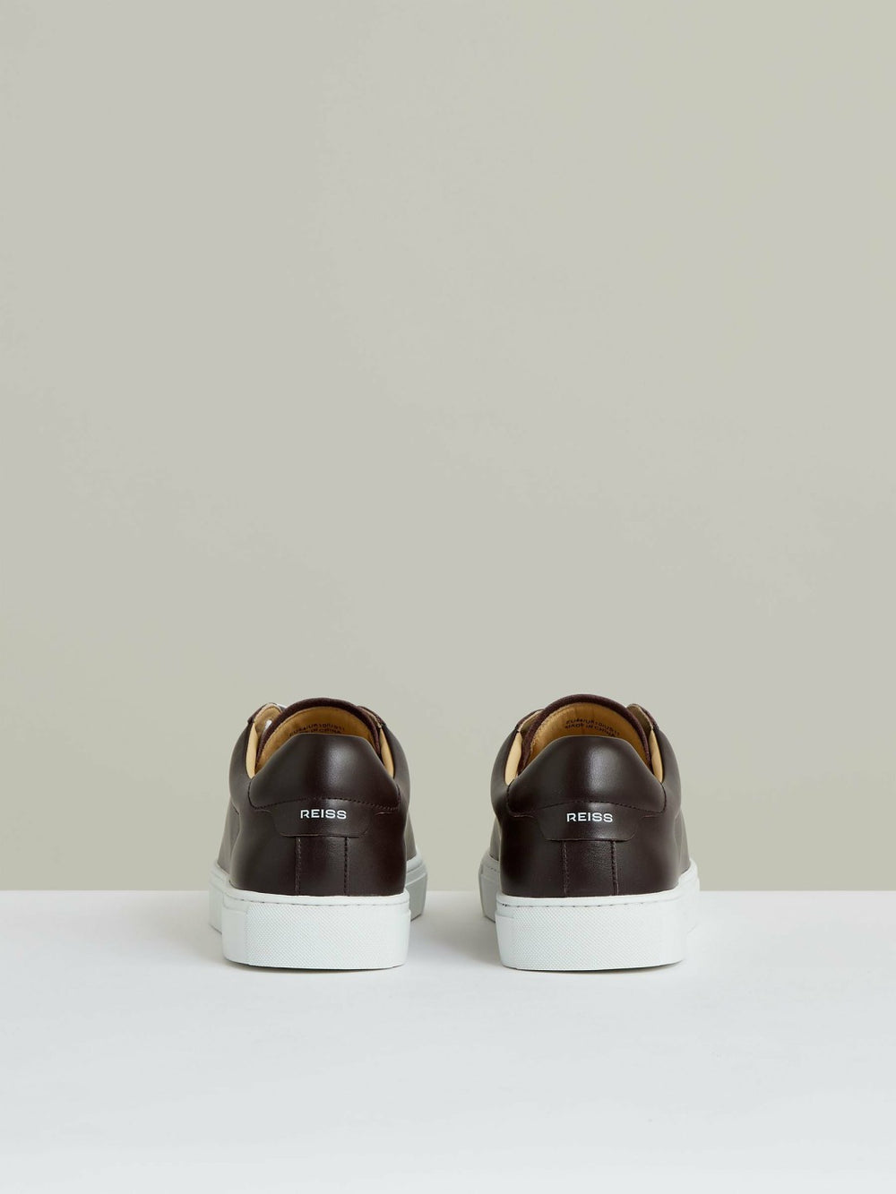 Leather Low-Top Trainers Plum Purple | Mens