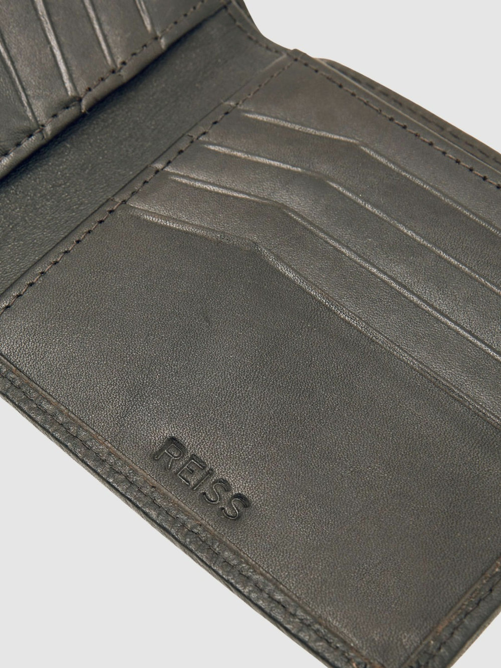 Grained Leather Wallet Chocolate | Mens