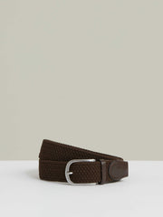Basket Weave Belt Dark Brown | Mens