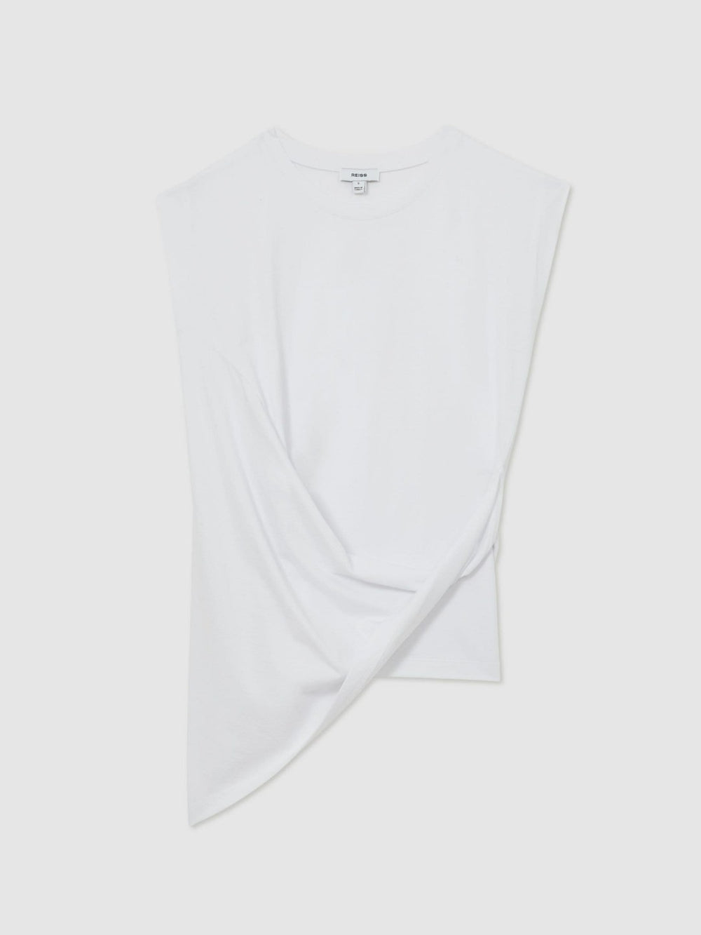 Cotton Drape T-Shirt White | Womens