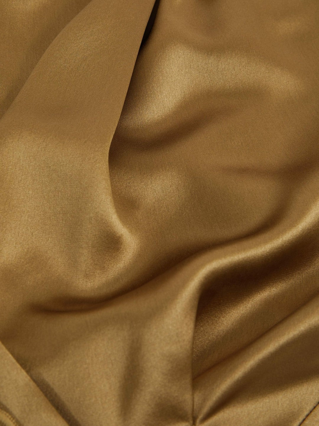 Acler Draped Satin Midi Dress Gold Moss | Womens