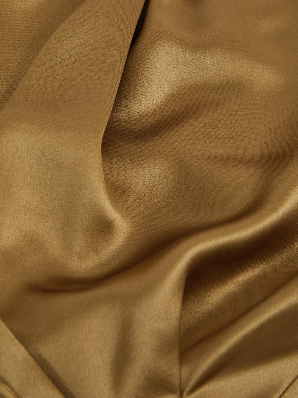 Acler Draped Satin Midi Dress Gold Moss | Womens