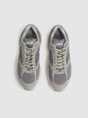 Panelled Running Trainers Grey | Mens