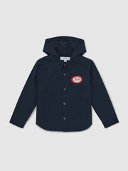 Cotton Removable-Hood Motor Cars Jacket Navy | Children