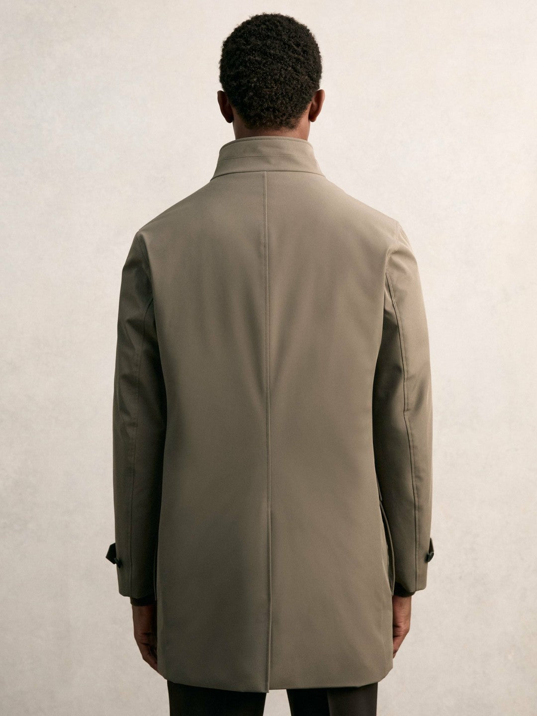 Hybrid Removable-Gilet Overcoat Mushroom Brown | Mens