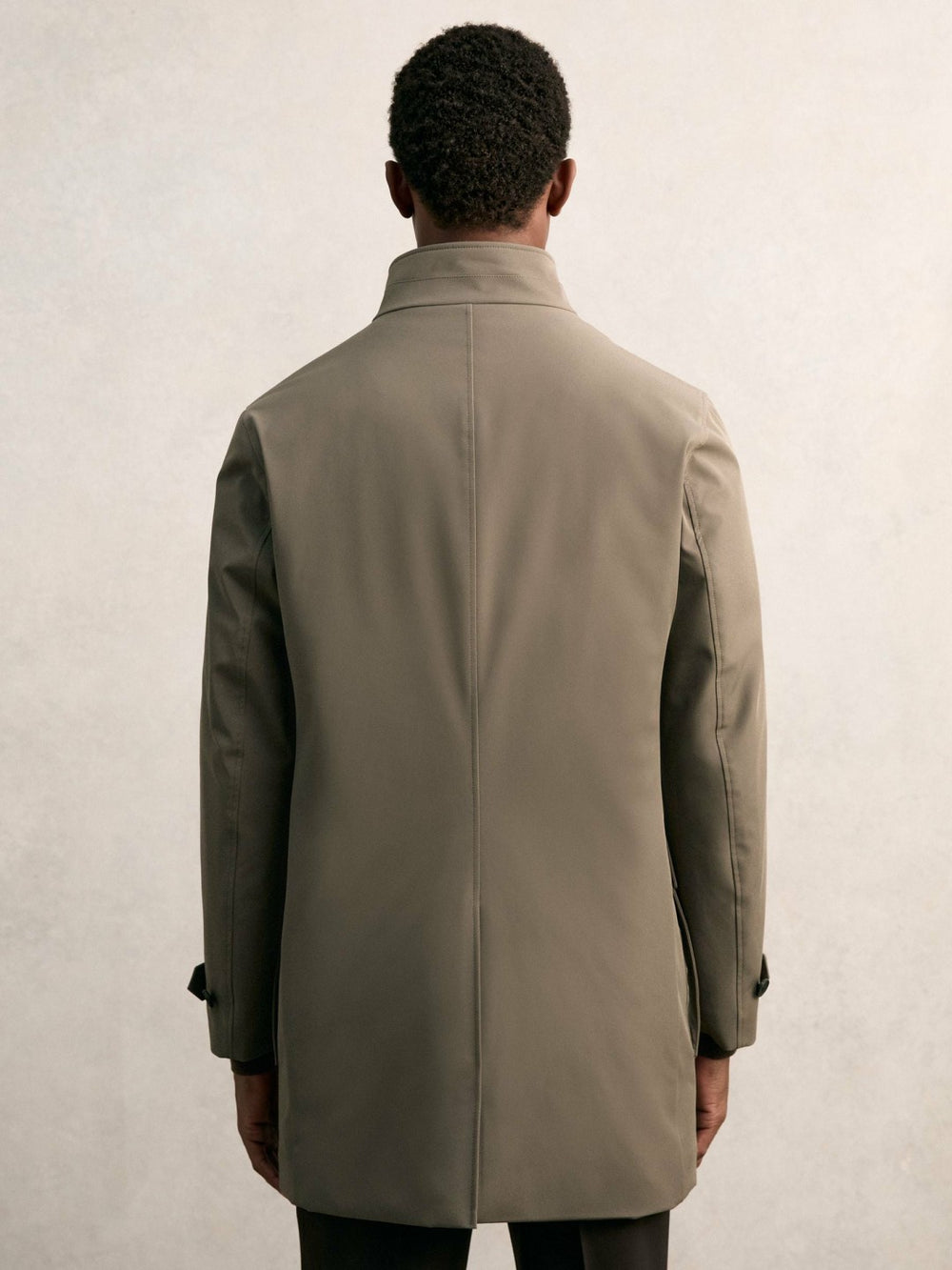 Hybrid Removable-Gilet Overcoat Mushroom Brown | Mens