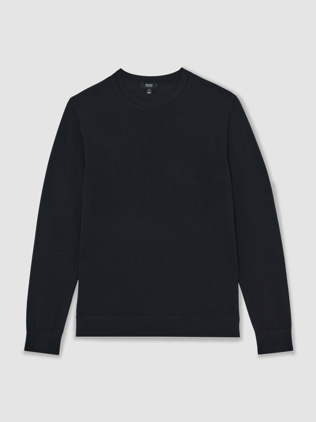 Merino Wool Crew Neck Jumper Midnight Navy | Mens