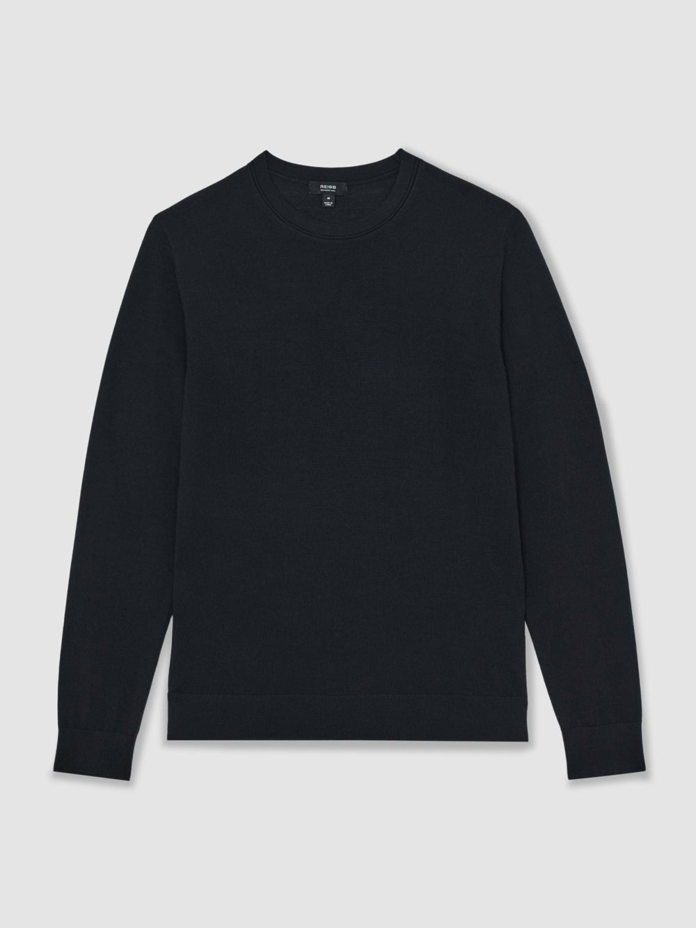 Merino Wool Crew Neck Jumper Midnight Navy | Mens