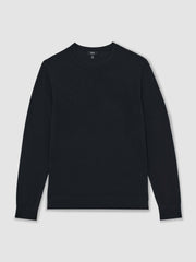 Merino Wool Crew Neck Jumper Midnight Navy | Mens