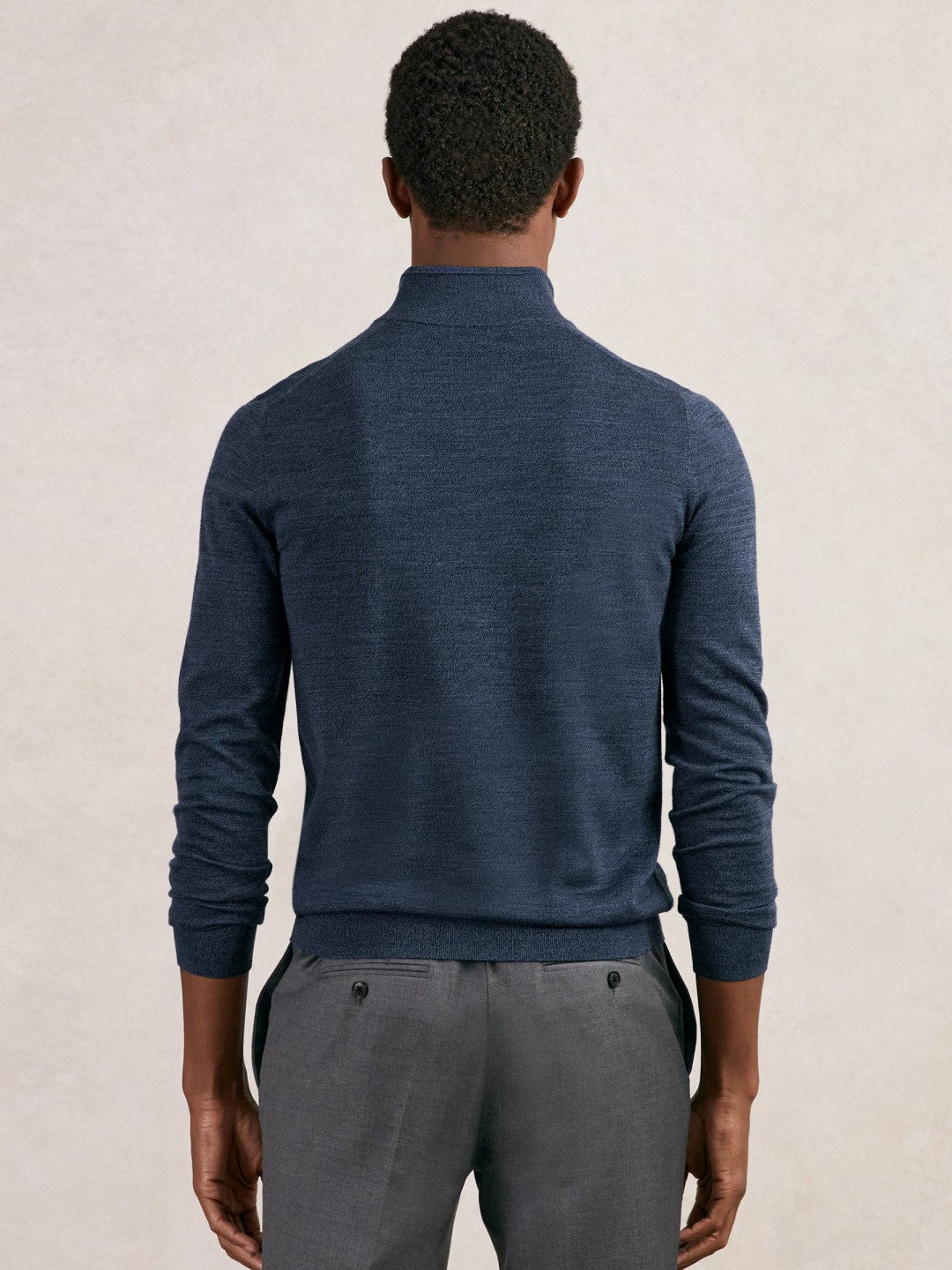 Merino Wool Half-Zip Jumper  | Mens