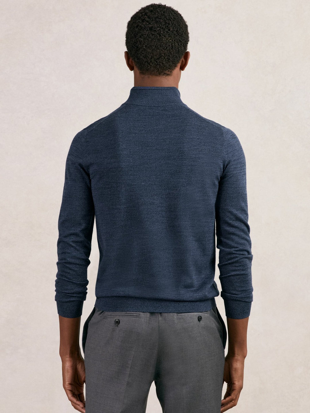 Merino Wool Half-Zip Jumper  | Mens