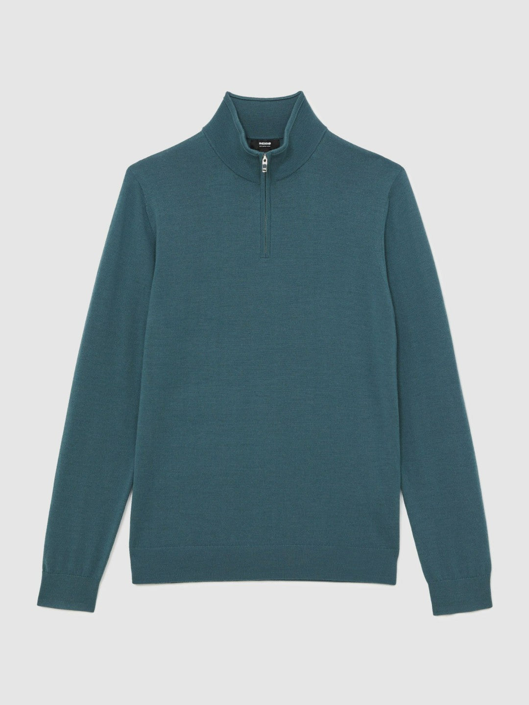 Merino Wool Half Zip Jumper Orion Blue | Mens
