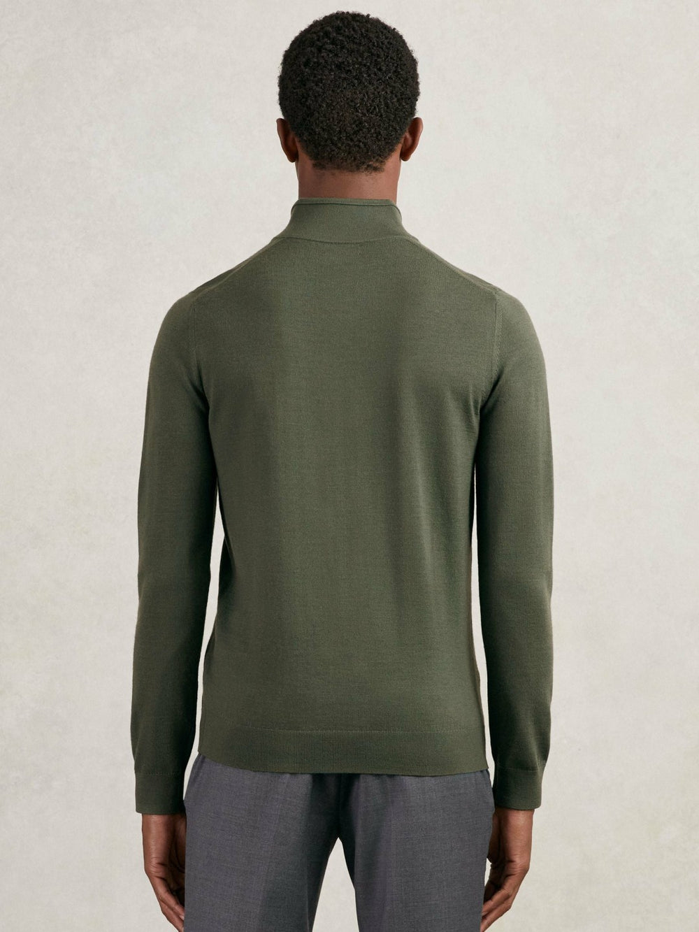 Merino Wool Half-Zip Jumper  | Mens