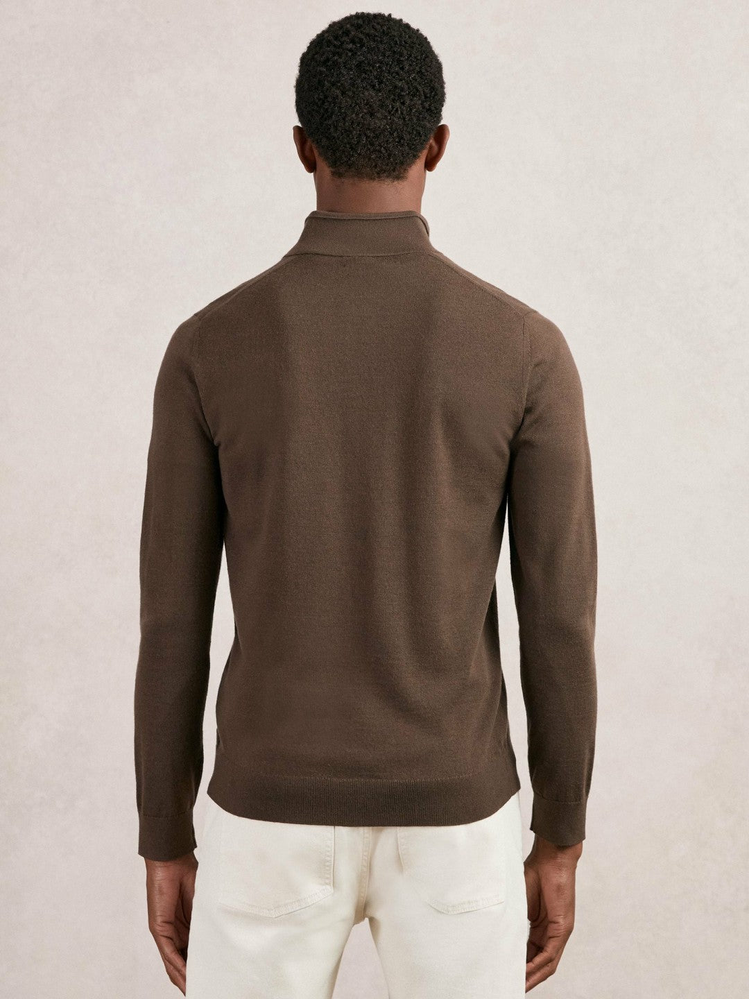 Merino Wool Half-Zip Jumper  | Mens