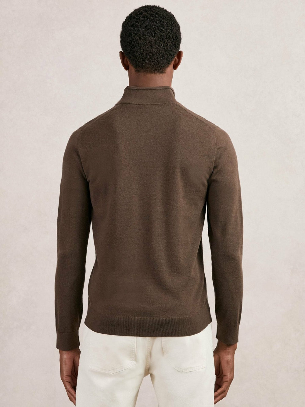 Merino Wool Half-Zip Jumper  | Mens