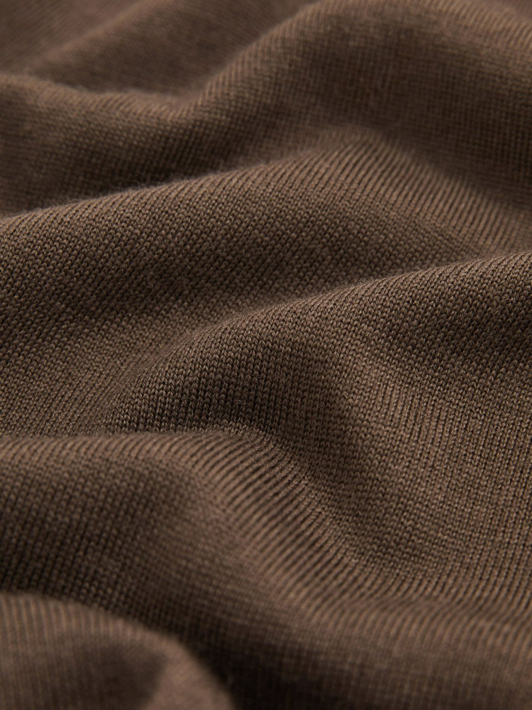 Merino-Wool Crew-Neck Jumper Chocolate Brown | Mens