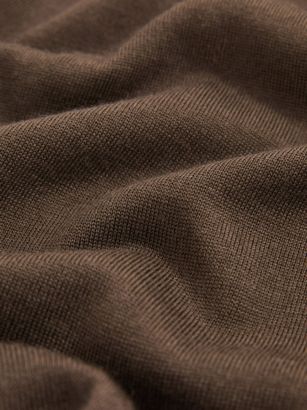 Merino-Wool Crew-Neck Jumper Chocolate Brown | Mens