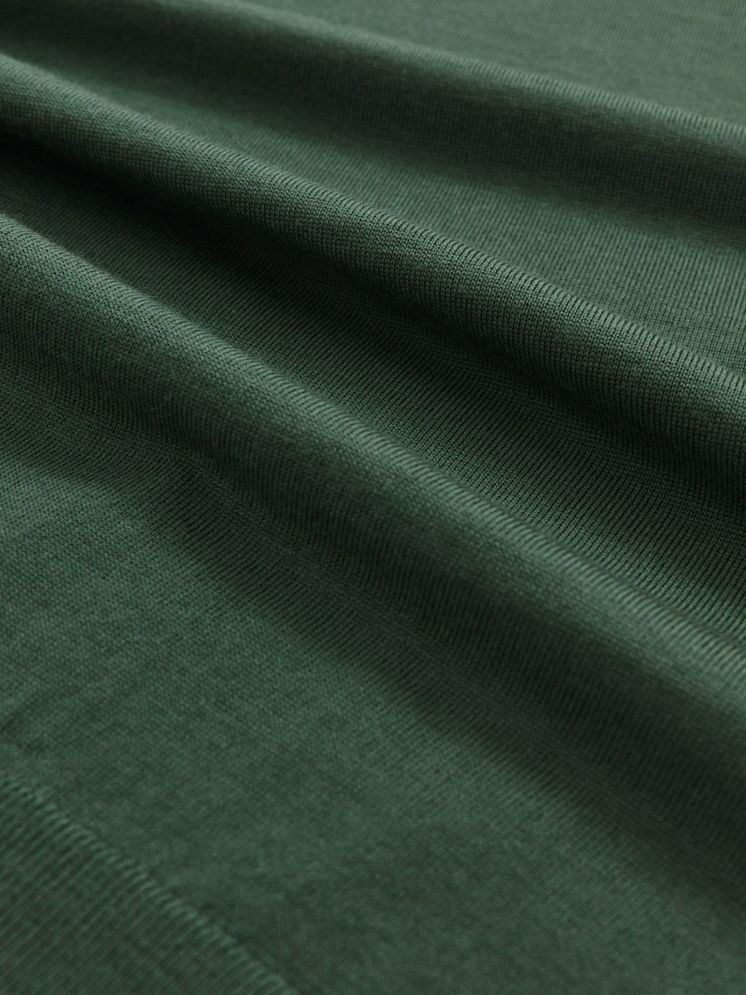 Merino-Wool Crew-Neck Jumper Kale Green | Mens