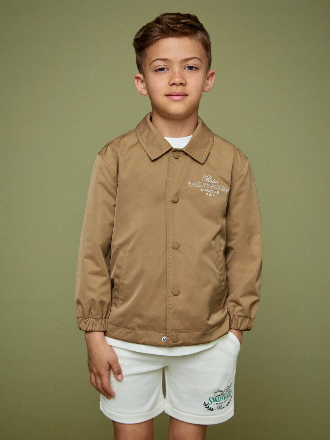 9-13 yrs SmileyWorld Harrington Jacket Stone | Children