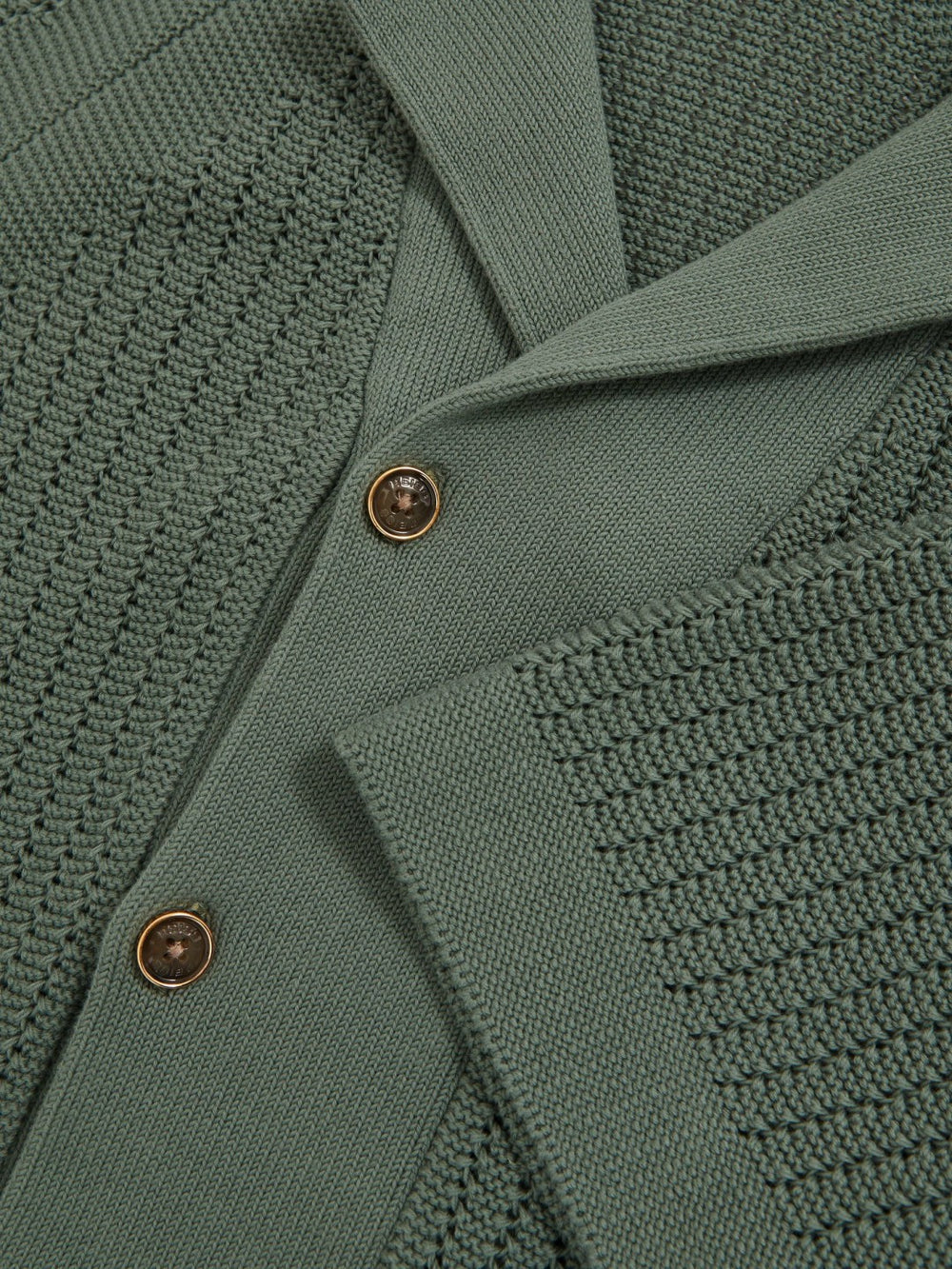 Cotton Textured-Knit Cuban-Collar Shirt Pine Green | Mens