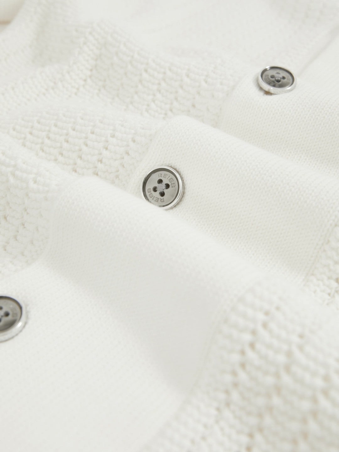 Cotton Textured-Knit Cuban-Collar Shirt White | Mens