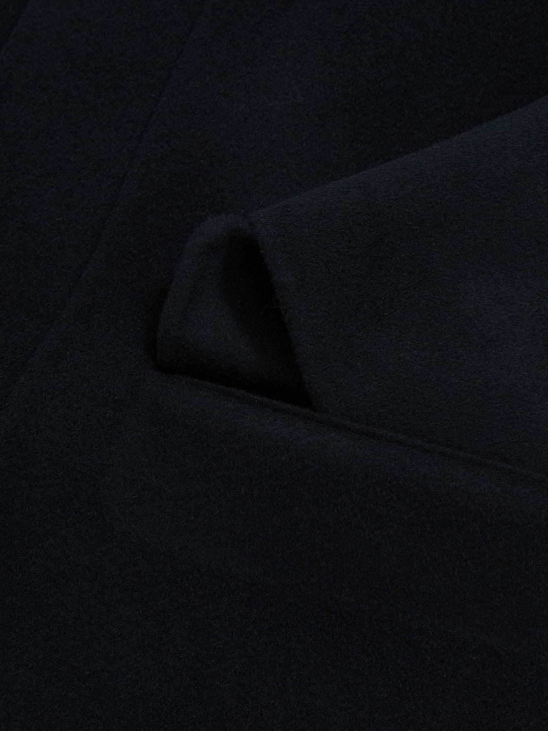 Wool Blend Double Face Button Jacket Navy | Mens