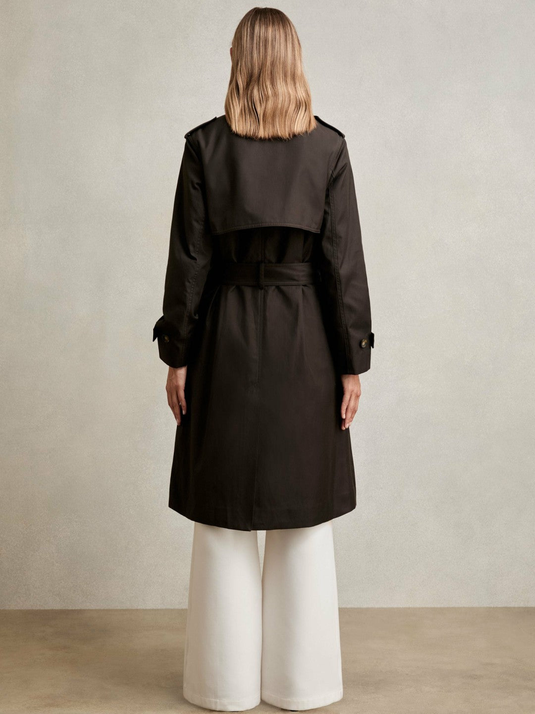 Petite Hooded Insert Trench Coat Chocolate Brown | Womens