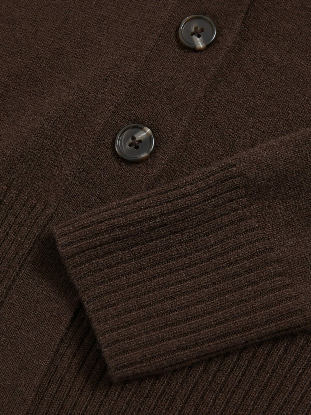 4-9 yrs Wool-Blend Fitted Cardigan With Cashmere Brown | Children