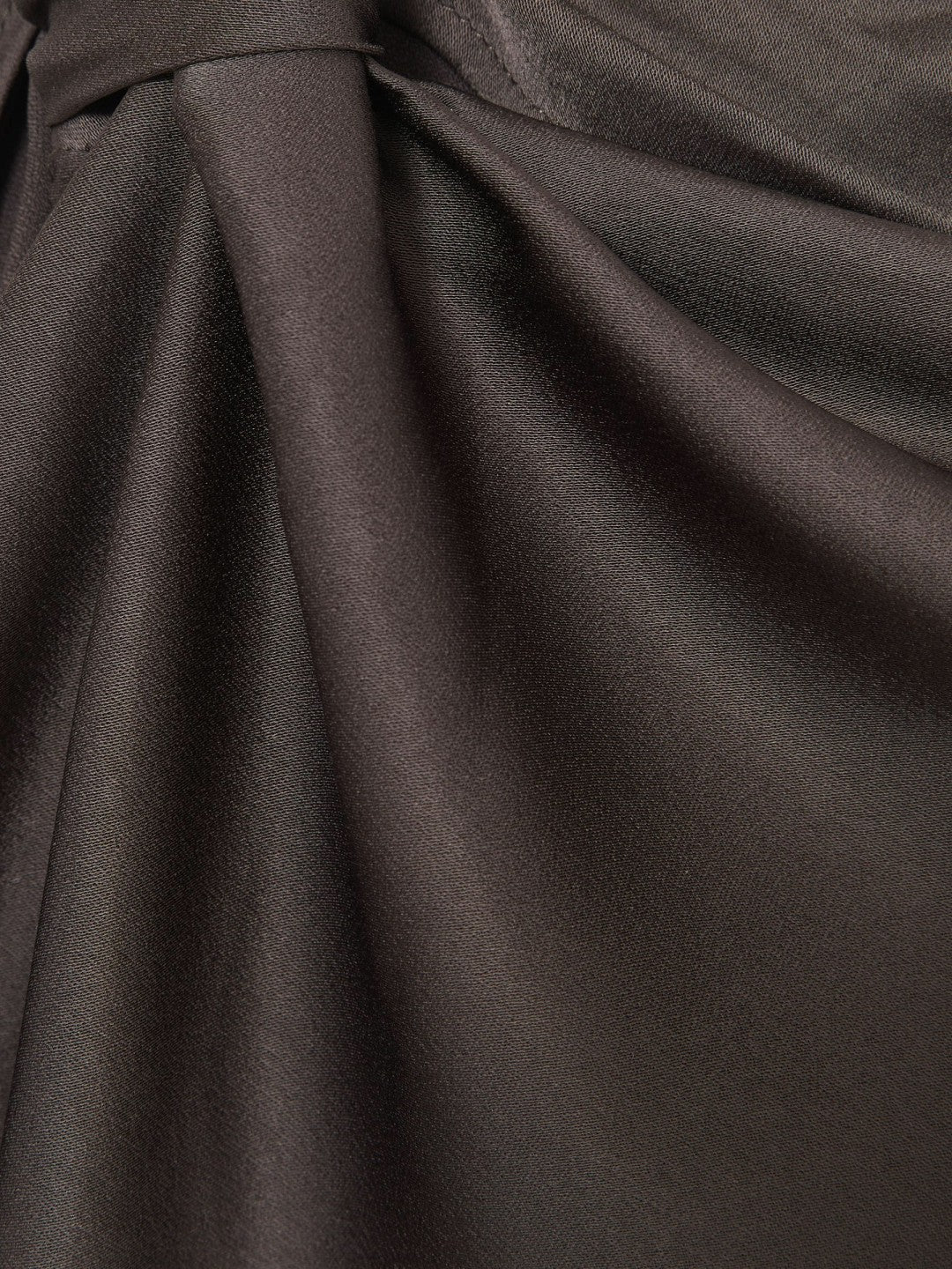 Satin Asymmetric Draped Midi Dress Mauve | Womens