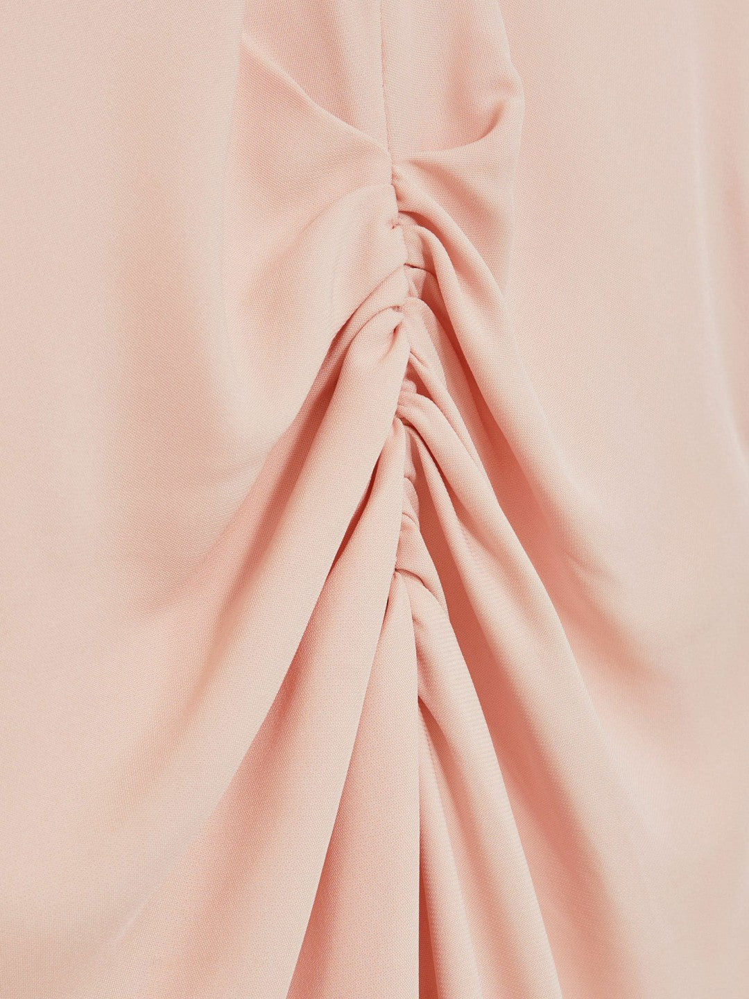 Ruched-Front Midi Dress Pale Pink | Womens