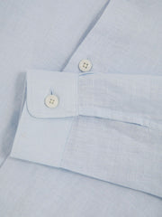 13-14 yrs Linen Cutaway Collar Shirt Pale Blue | Children
