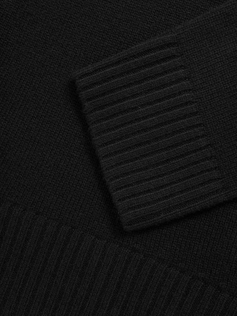 Wool-Cashmere Crew-Neck Jumper Black | Womens